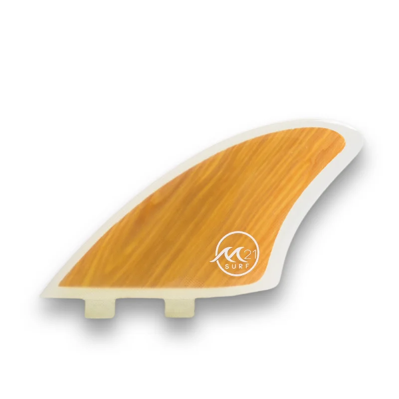 surfboard fins for big wave surf-Wood Twin Keel Fins for FCS