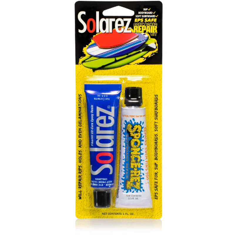 surfboard edge protectors for minimizing damage-Ding Repair  - Solarez Soft Surfboard Repair Kit