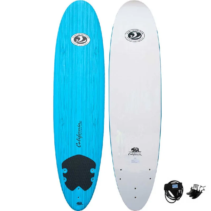 longboard surfboards with long-lasting performance-CBC 7'6 Mini Mal Soft Surfboard