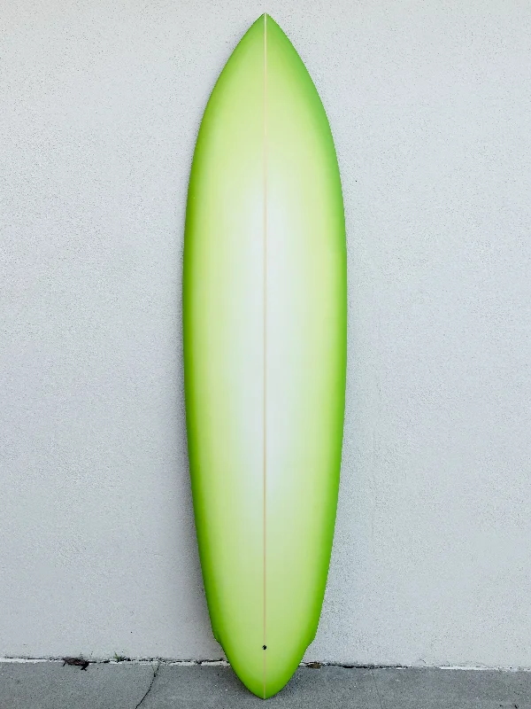 surfboard tail pads for enhanced traction-Deepest Reaches | Kozmk Kruzr 7’1" Green Fade