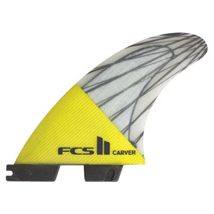 best surfboard fins for flat-water surfing-FCS II Carver PC Carbon Tri Fin Set - Medium