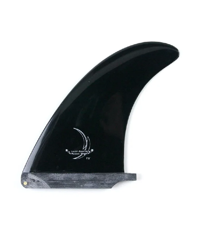 surfboard fins for maximizing grip in turns-Parrish Single Fin Black 7.5