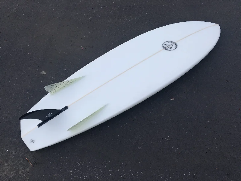 longboard surfboards with wider tails for added stability-5'6" Campbell Brothers Bumblebee