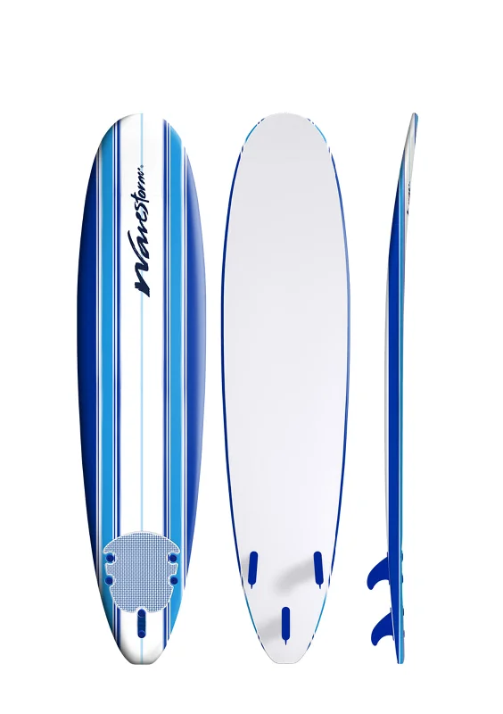 longboard surfboards for a smooth ride on slow waves-Wavestorm 8ft Classic Pinline Surfboard