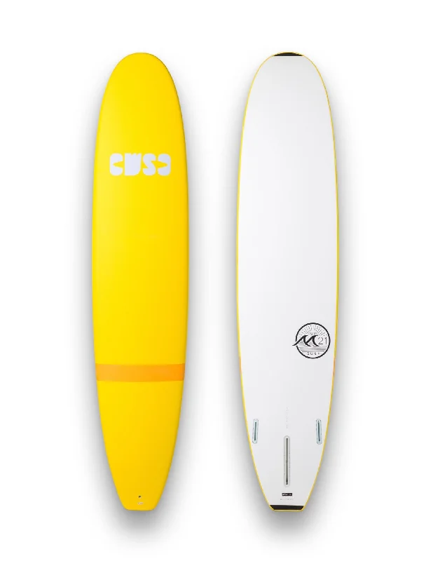 surfboard lock for theft protection-9'0 Epoxy EPS Full Deck Pad - Yellow