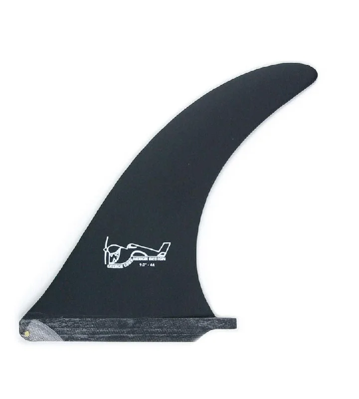 surfboard fins for quicker direction changes-Greenough 4A Black 9.75