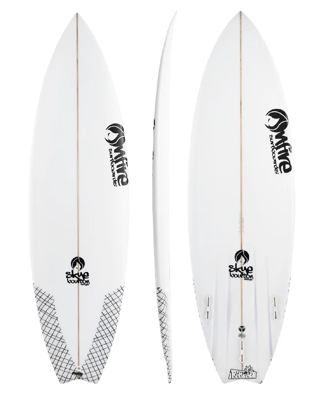 longboard surfboards with performance-oriented features-ON FIRE 'RAMPAGE' SHORTBOARD