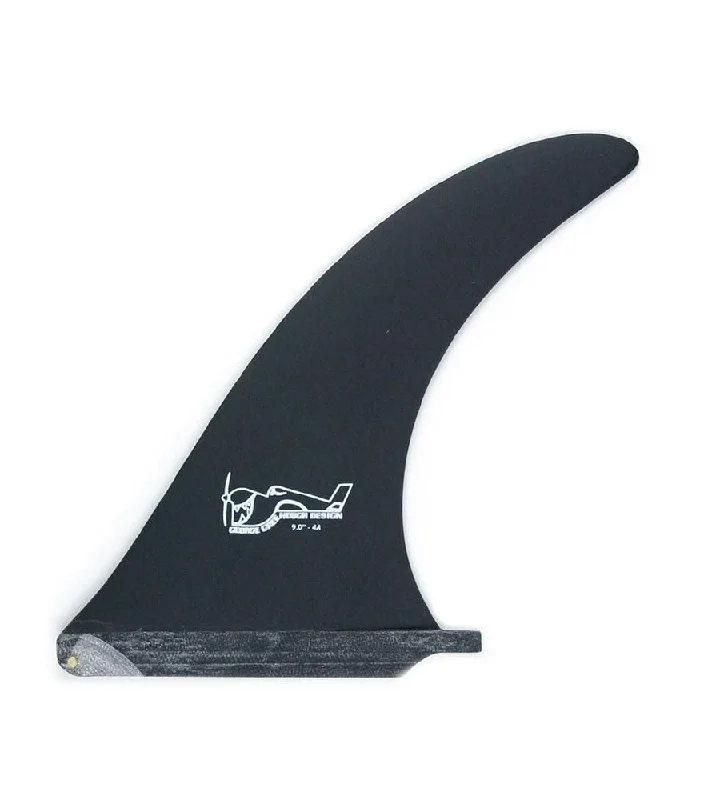 surfboard fins for easy rail-to-rail transitions-Greenough 4A Black 9