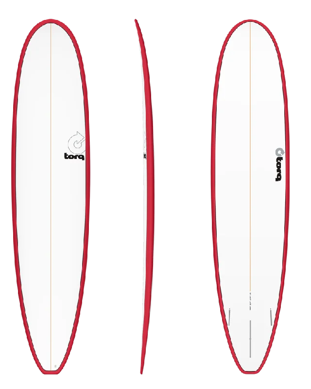 surfboard waterproof cases for electronics-8'6" Longboard in Red Rail & Pinline