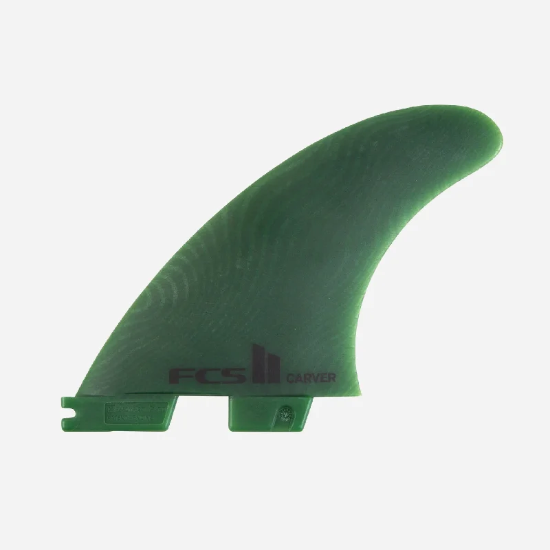 surfboard fins for smoother turns-FCS II Carver Neo Glass Eco Tri Fins - Sage