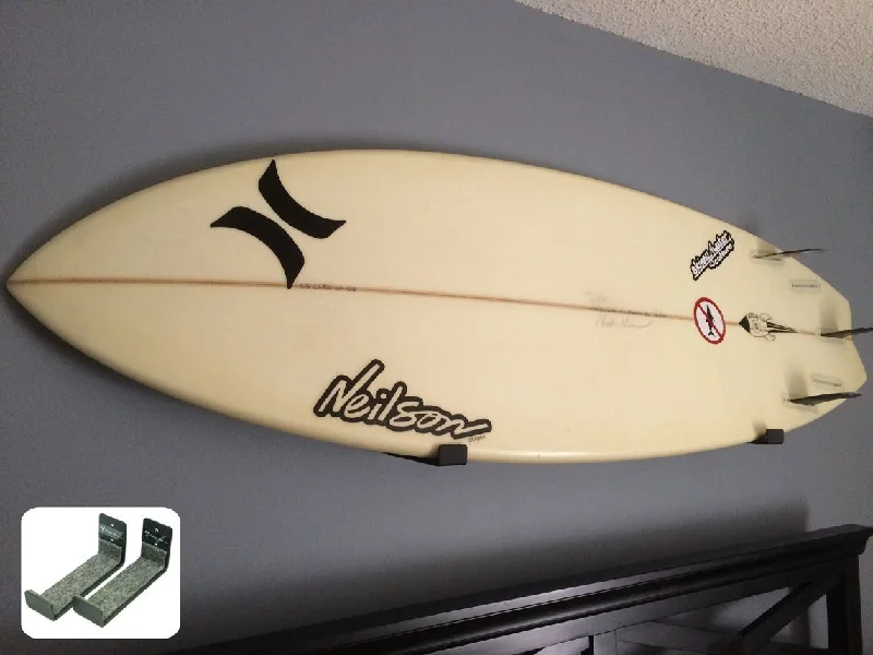 surfboard fin boxes with extra reinforcement-Surfboard Wall Rack - Minimalist Rack