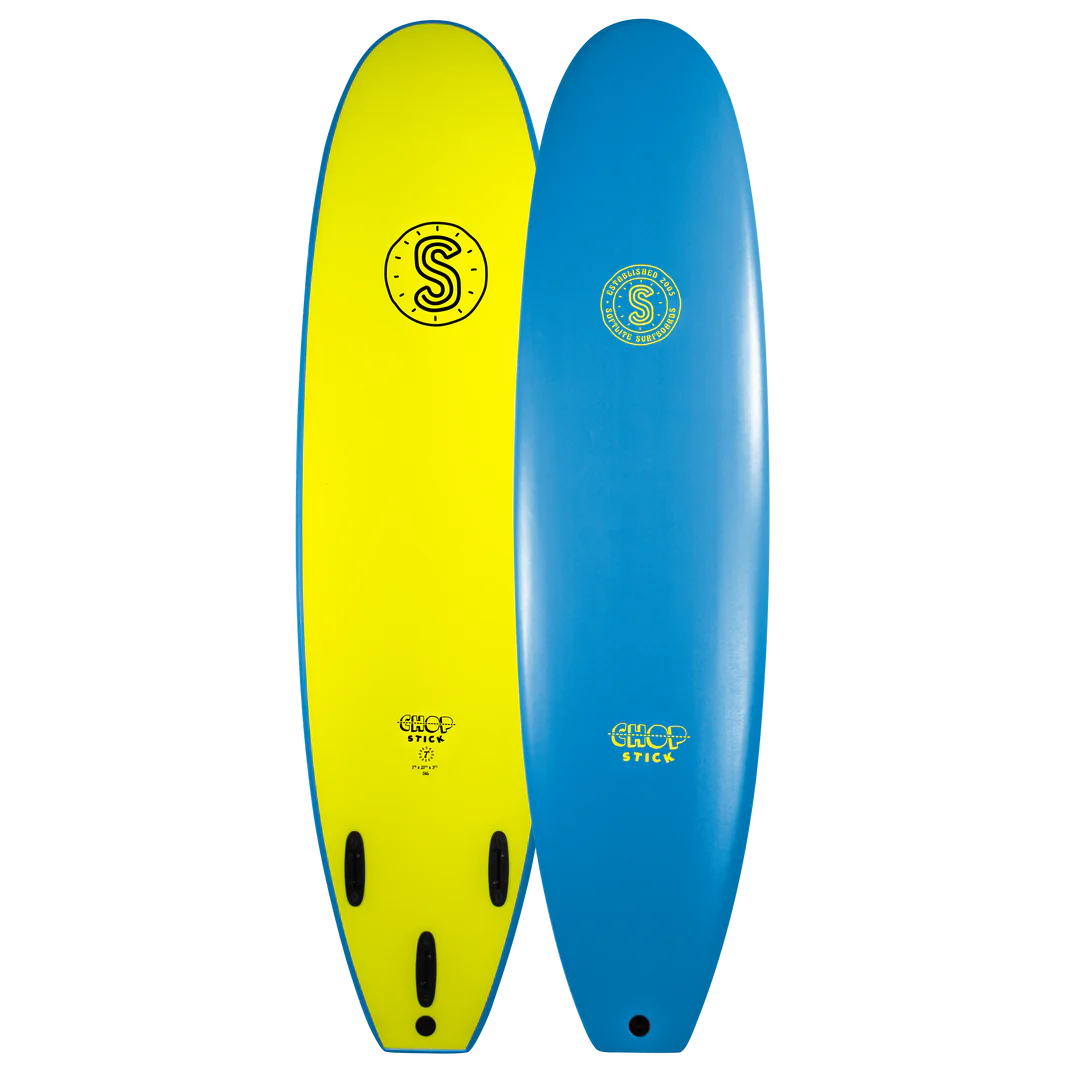 surfboard edge protectors for minimizing damage-Softlite 6’6” Chop Stick - Lite Blue