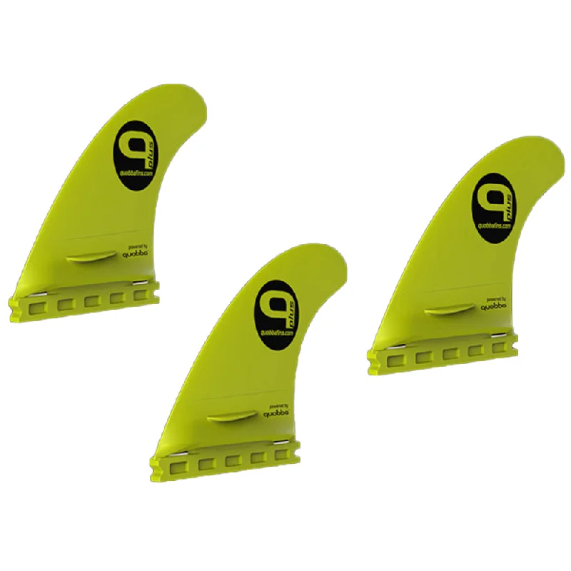 surfboard fins for longboard performance-Quobba Fins QPlus Large Thruster Set