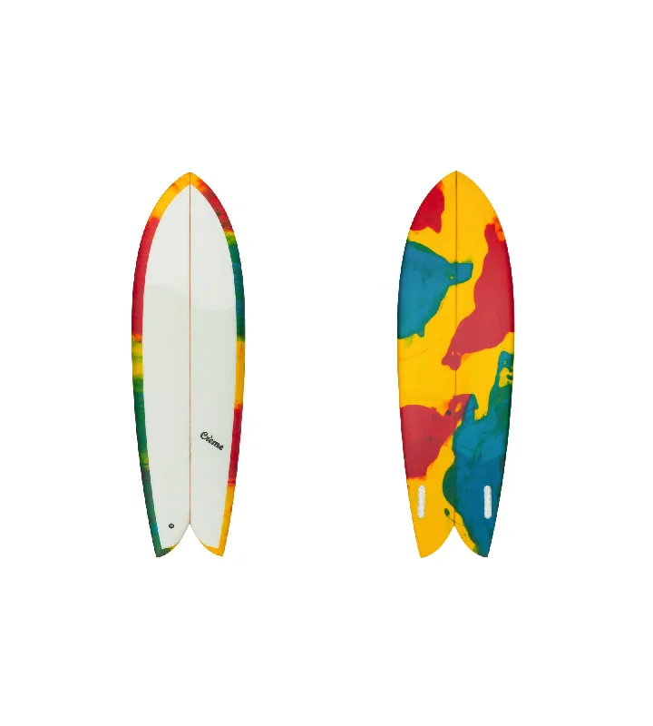 surfboard deck traction pad for more comfort-Creme Fish 5'8