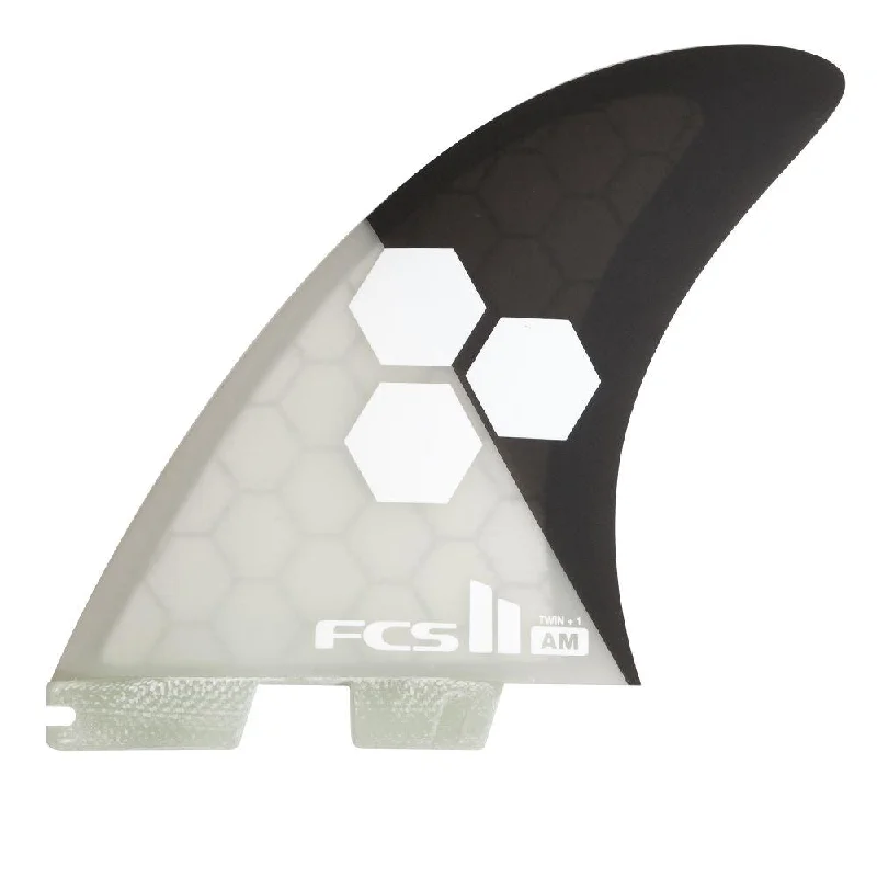 surfboard fins with improved maneuvering-FCS II AM PC Twin+1 Fins M-L