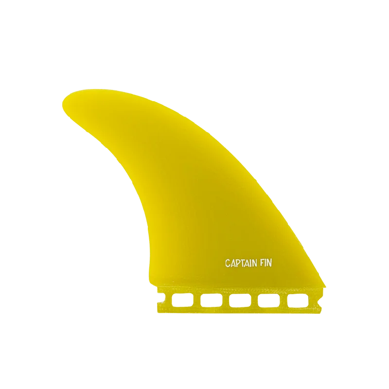 surfboard fins for enhancing surf performance-Captain Fin Tyler Warren Twin + Trailer FG Surfboard Fin - Yellow