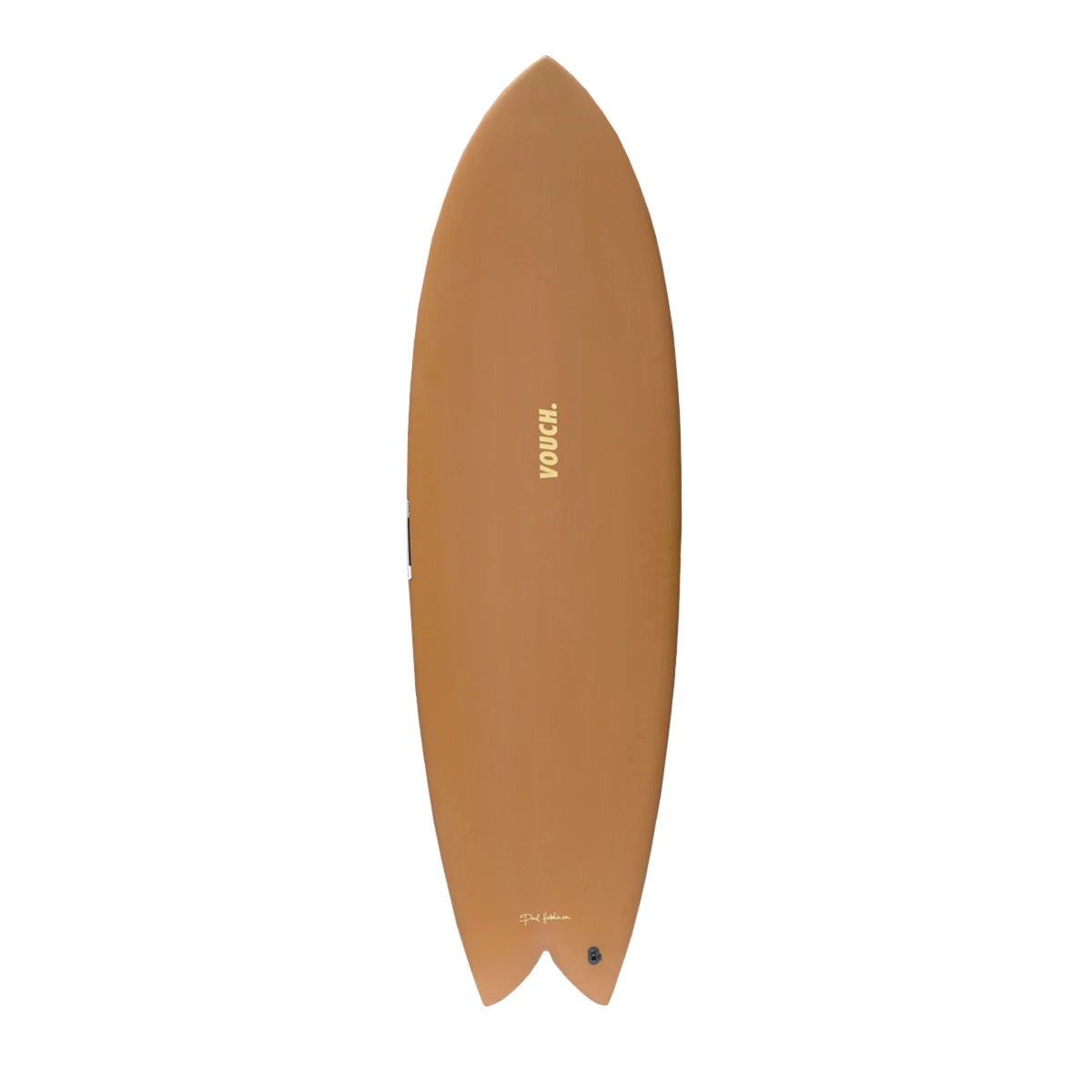 longboard surfboards for cross-stepping-Vouch Vish Surfboard - Burnt Orange - 6'0"