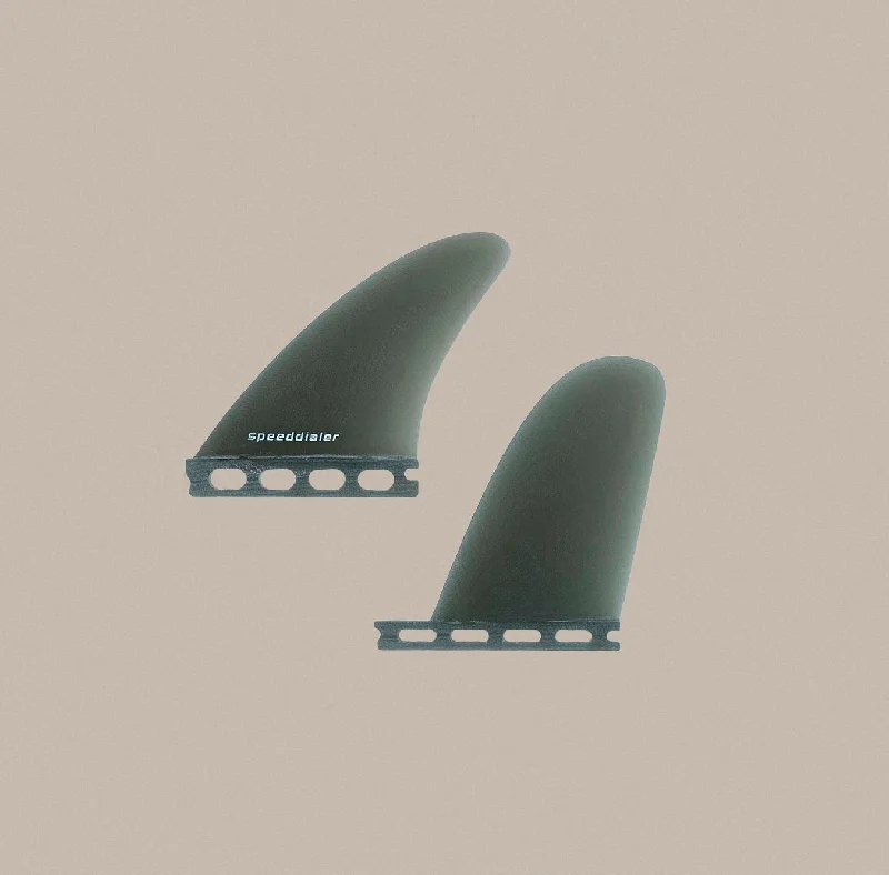 surfboard fins for stability in choppy conditions-True Ames Pavel Speed Dialer Quad Fins - Smoke