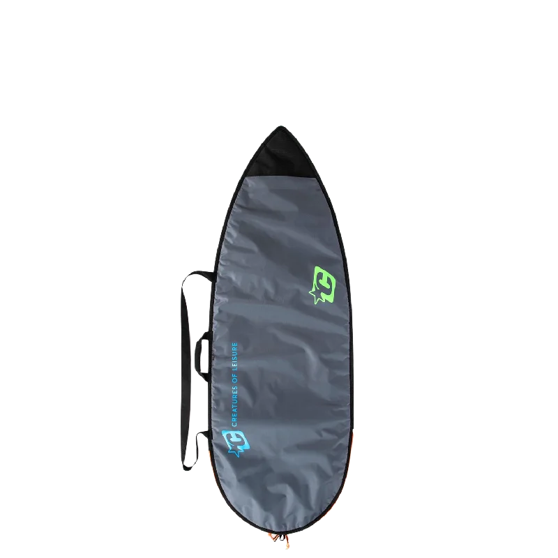 surf clothing with bold graphic designs-Creatures | Grom Lite Shortboard Charcoal Orange