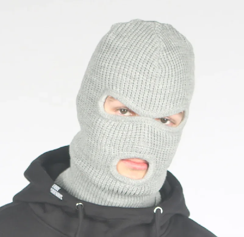 surf clothing with stylish, minimalist designs-I Ride Sideways Robber Balaclava - Grey