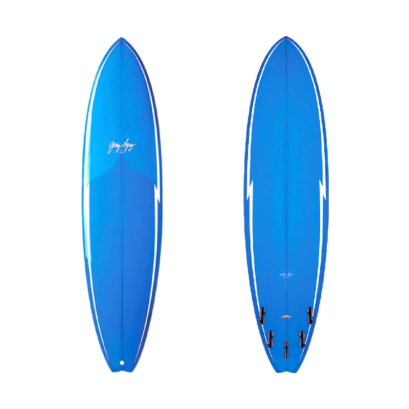 surf clothing for the perfect beach day-7’11” Gerry Lopez - Little Darlin - Trueride Poly (Polyester) - Dark blue - FCSll (5 fin)