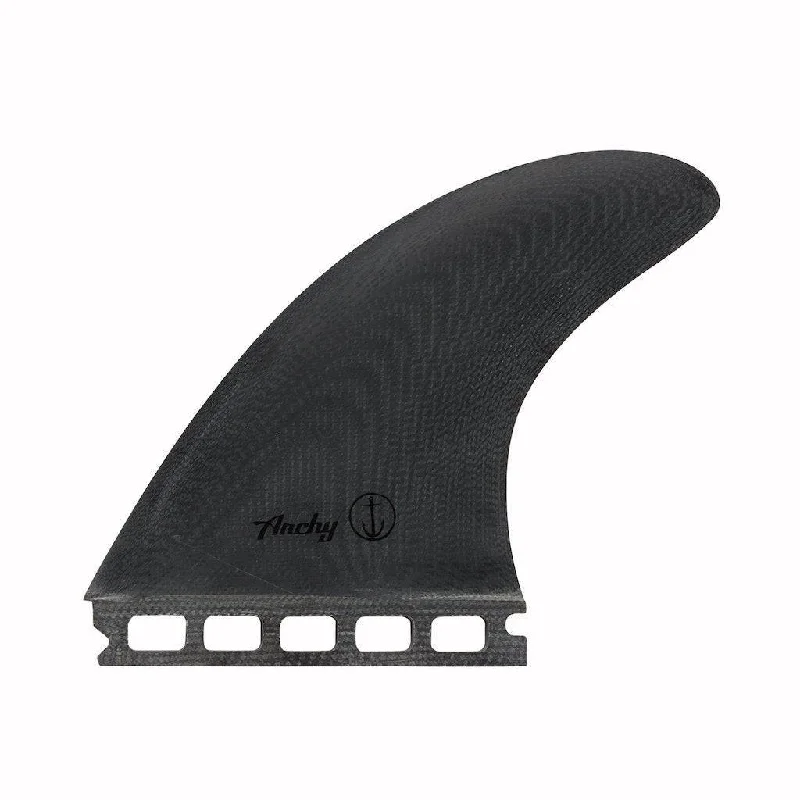 surfboard fins for optimized tracking-Captain Fin Co. Archy Man in Black Single Tab