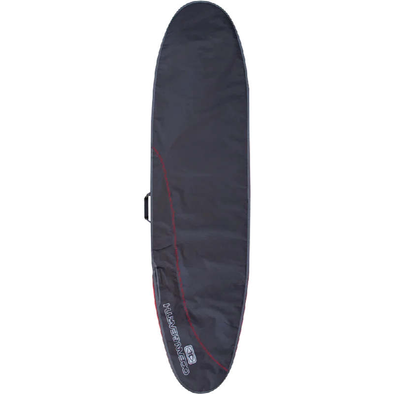 longboard surfboards for big wave riding-O&E Ocean & Earth Aircon Longboard Cover 9'6" Black/Red/Grey