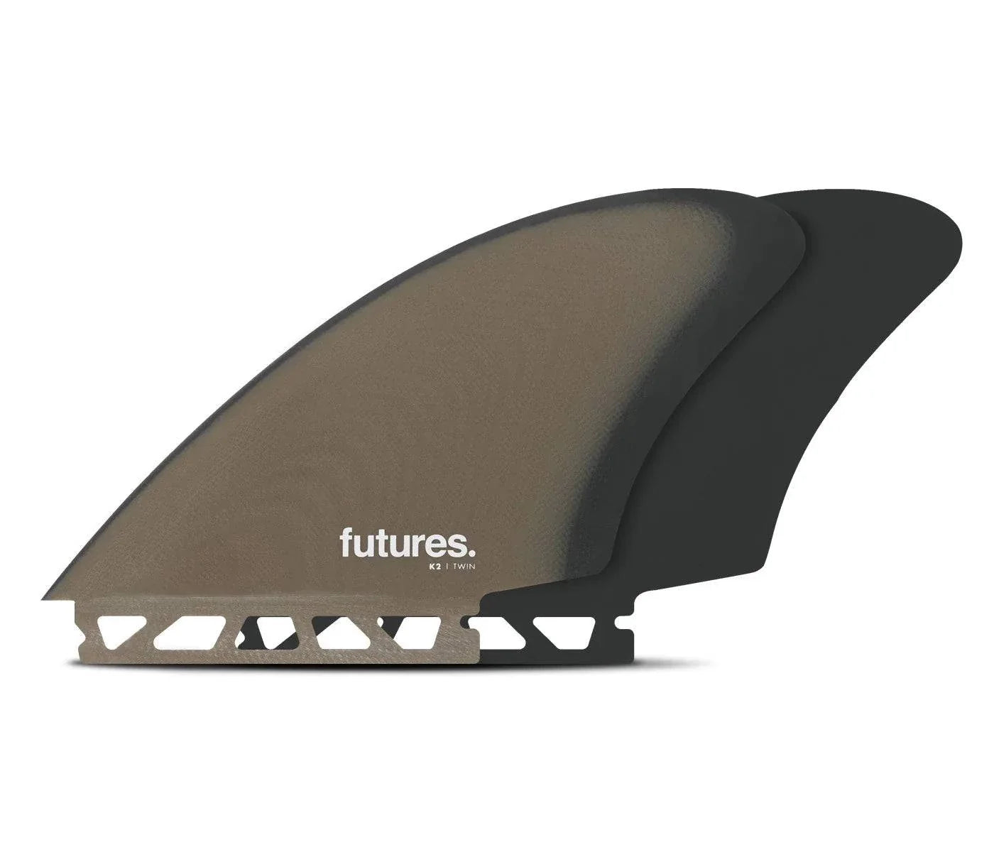 surfboard fins for smooth rides on small waves-Futures K2 Keel FG Fins - Brown/Grey