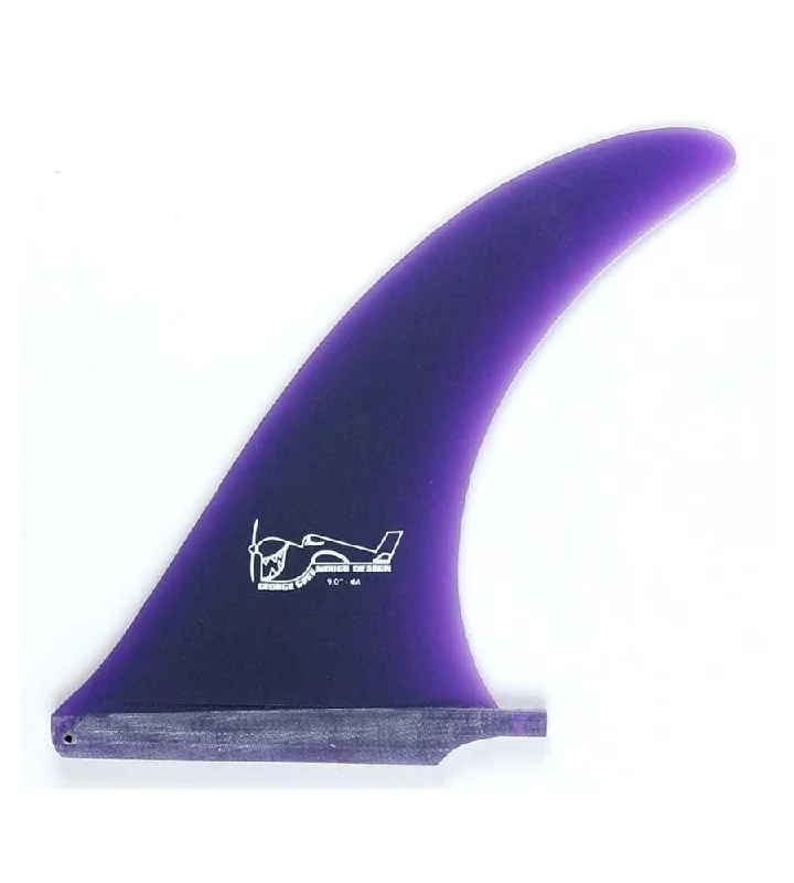 surfboard fins with low drag for speed-Greenough 4A Purple 10.5