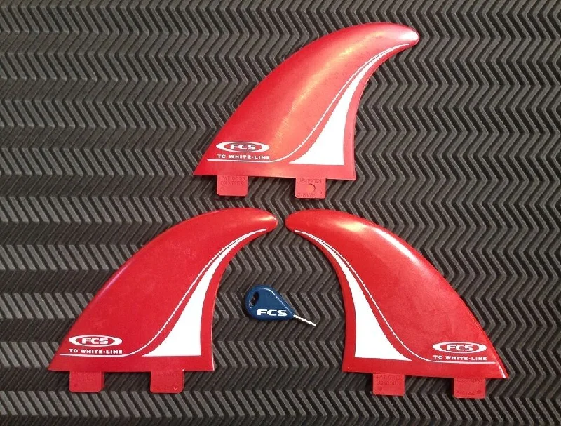 surfboard fins for optimized tracking-FCS1 Tom Carroll Whiteline Thruster Fins