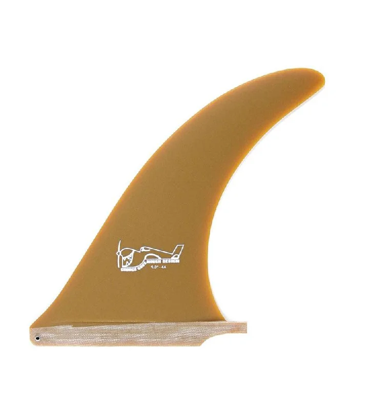 surfboard fins for precision turns-Greenough 4A Rotten Avocado 9