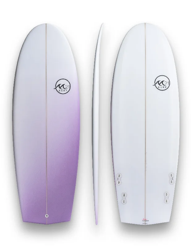 surfboard traction pads for non-slip grip-Funky Mini Simmons - Purple Fade