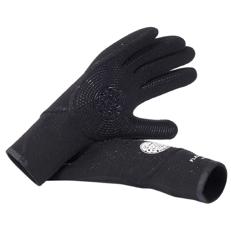 surfboard fins with quick-release mechanisms-Rip Curl FlashBomb 3/2 5 Finger Glove