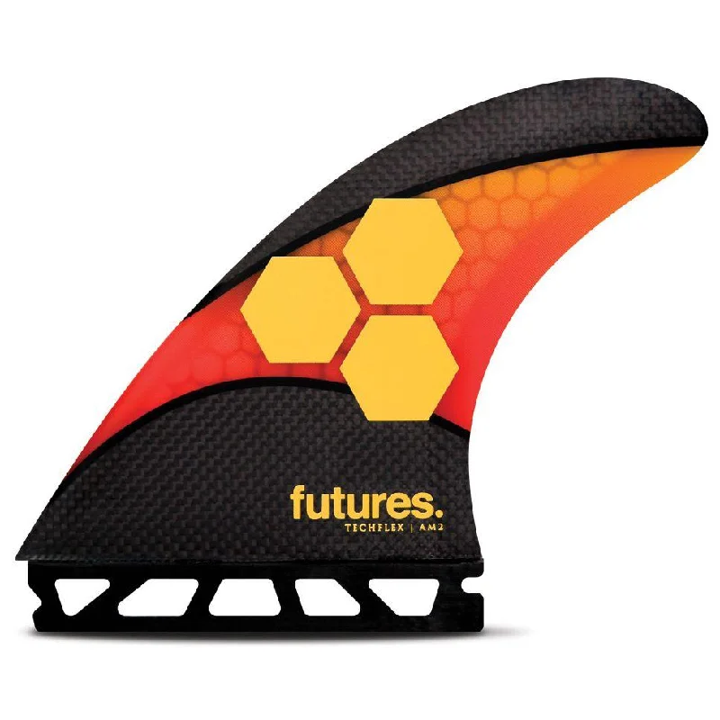 surfboard fins for high-performance surfing-Futures AM2 Techflex Large Thruster Set