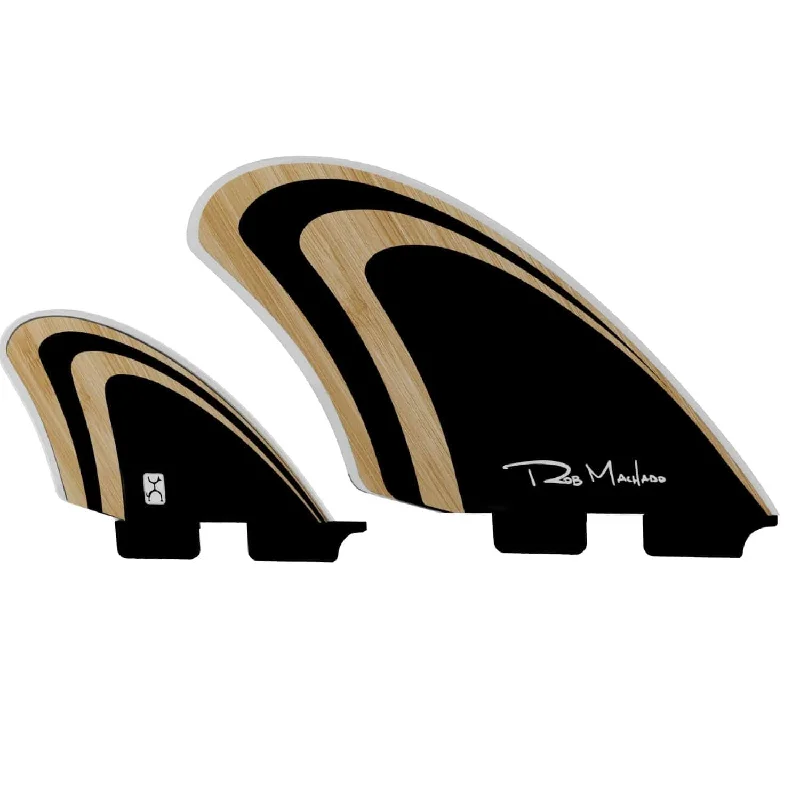 surfboard fins with low drag for speed-Endorfins Machado Seaside Quad Fin Double Tab