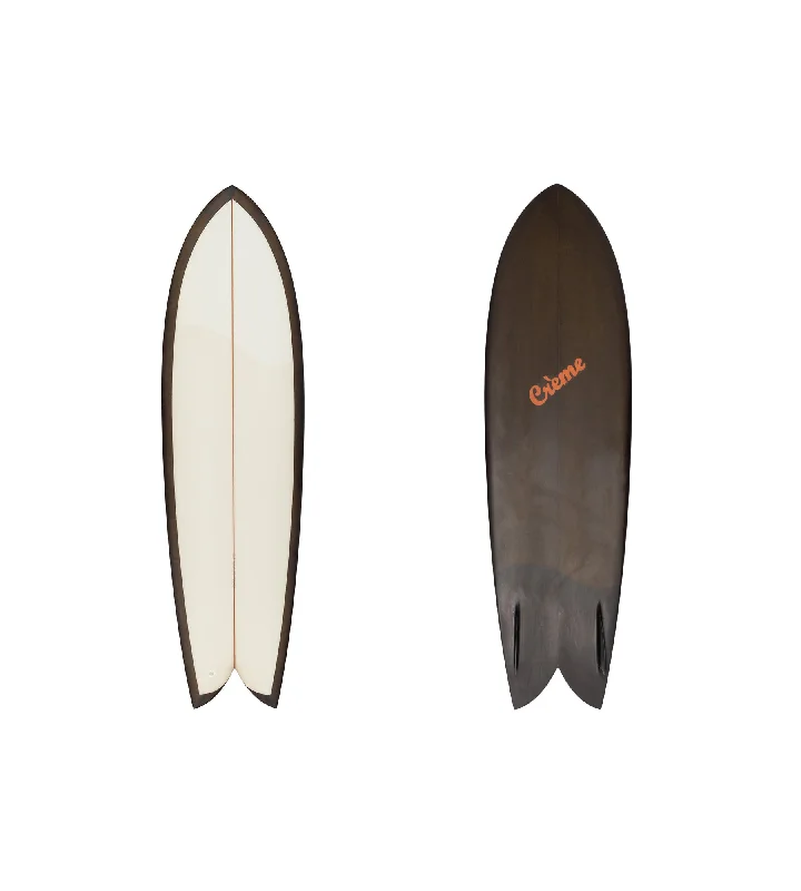 surfboard edge protectors for minimizing damage-Creme Twin 6'4