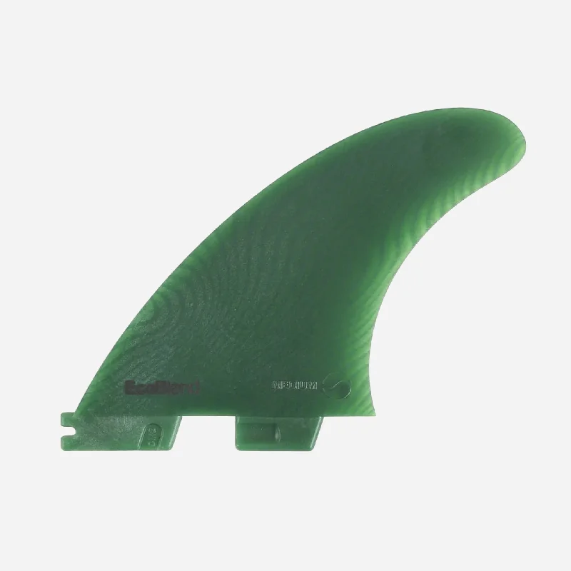 surfboard fins with increased stability-FCS II Carver Neo Glass Eco Quad Rear Fins - Sage