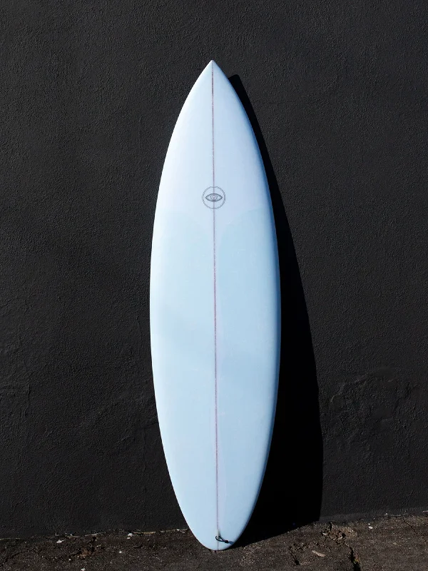 surfboard nose bumper for extra durability-Eye Symmetry | The Bud 6'2" Light Blue Futures Surfboard