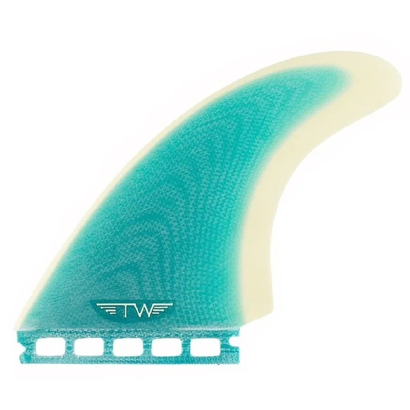 surfboard fins for better control in fast waves-Captain Fin Co. Tyler Warren Twin Especial Single Tab Turquoise