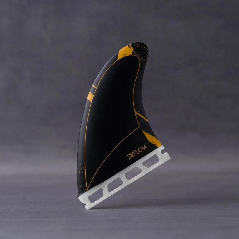 surfboard fins for improved flow-Rocket M mustard - Deflow Surf & Longboard Fins