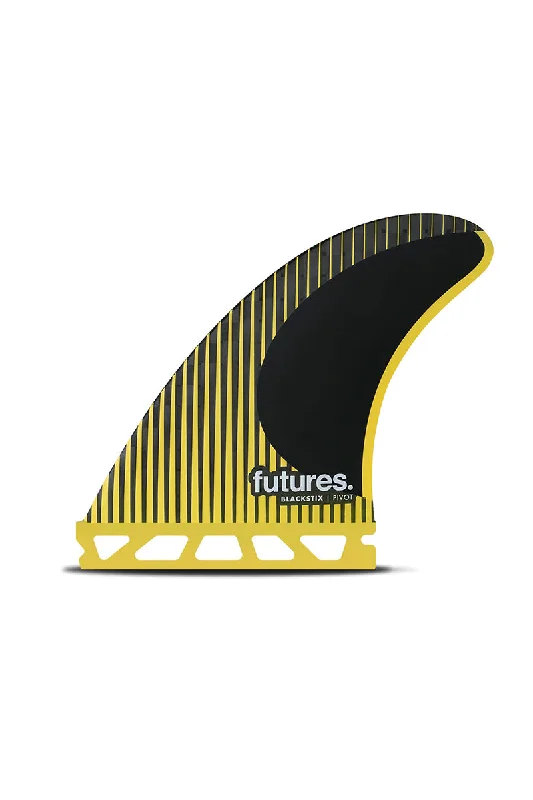 surfboard fins for quick and responsive maneuvers-Futures Fins P6 Blackstix Thruster Fin Set - Yellow