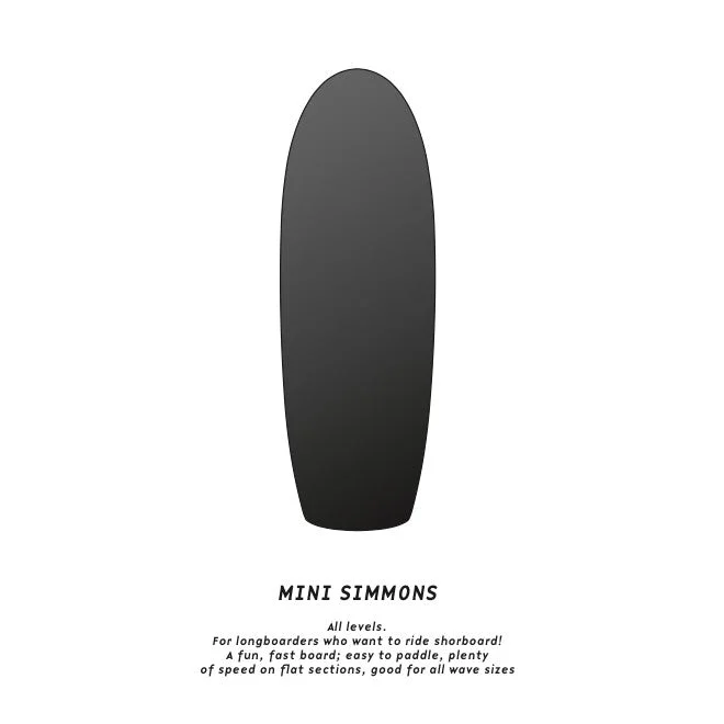 longboard surfboards with wider tails for added stability-Mini Simmons Hollow Wooden Surfboard