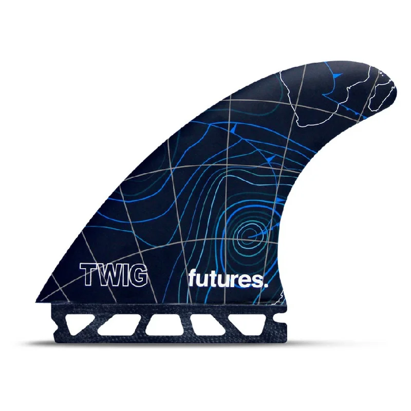 surfboard fins for easy rail-to-rail transitions-Futures Fins Twiggy 5 Fin - Large