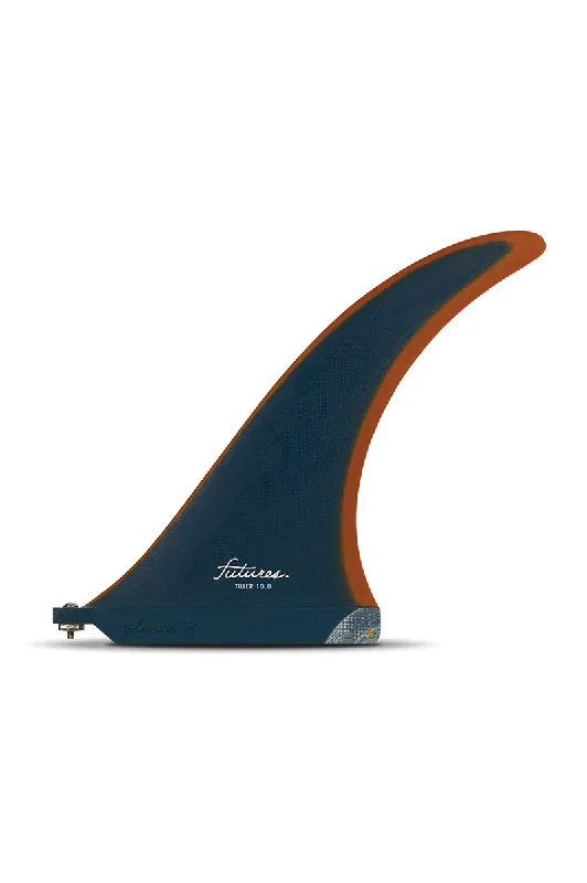 surfboard fins for added flexibility in movements-Futures Fins Tiller 10.0 Longboard Fin - Cobalt / Rust