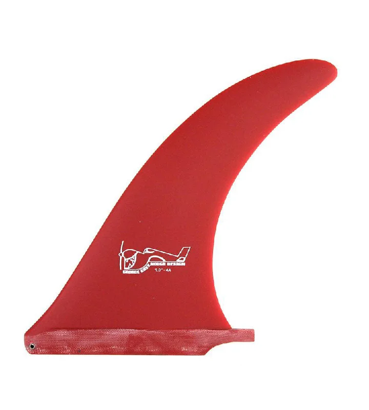 high-performance surfboard fins for advanced surfers-Greenough 4A Solid Red 10.5