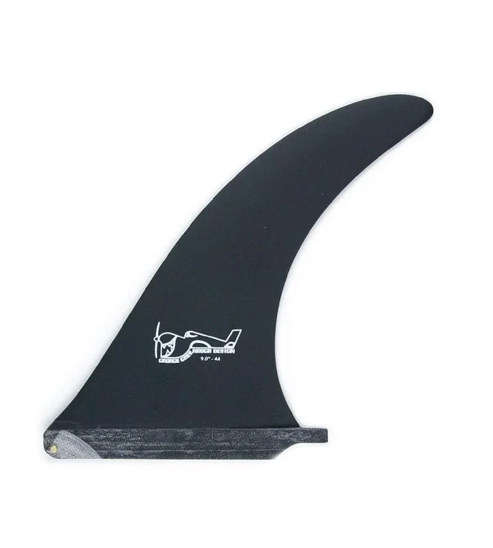 surfboard fins with deep rake for better grip-Greenough 4A Black 8.5