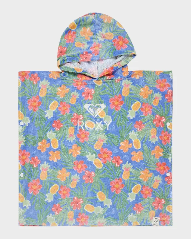 surf clothing with long sleeves for sun protection-Girls 2-7 Stay Magical Printed Hooded Towel