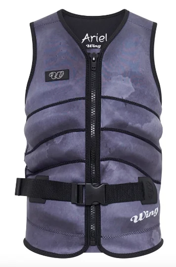 surf clothing for layering-Wing Ariel Buoyancy Vest L50s - Black