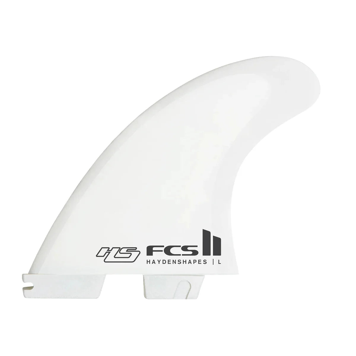 surfboard fins with a minimalist design-FCS II - Hayden Shapes PC White Tri Fin Set