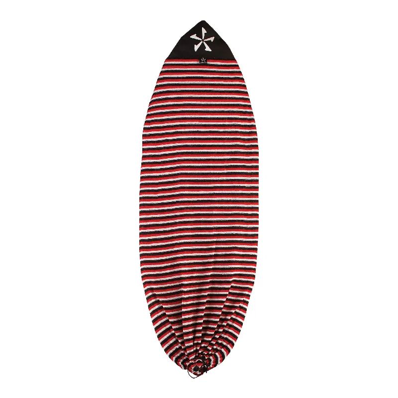 surf clothing with extra coverage for modesty-Striped Boardsock